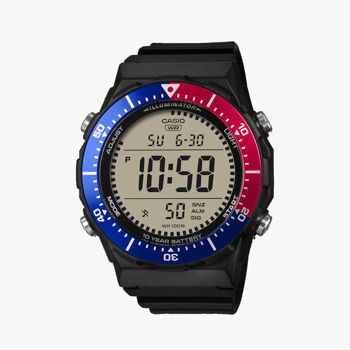 Reloj Hombre Deportivo Digital AE-1700H-1A2VEF Negro