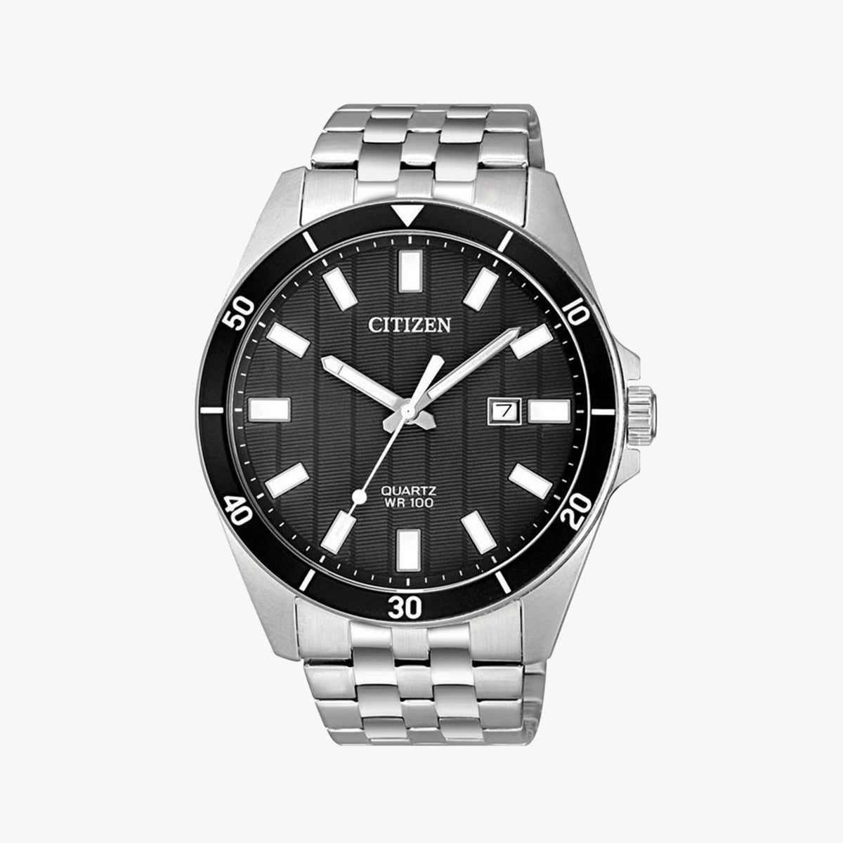 Reloj para hombre con extensible en acero 61052