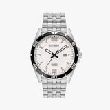 Reloj de cuarzo para hombre, acero inoxidable, clásico 61181