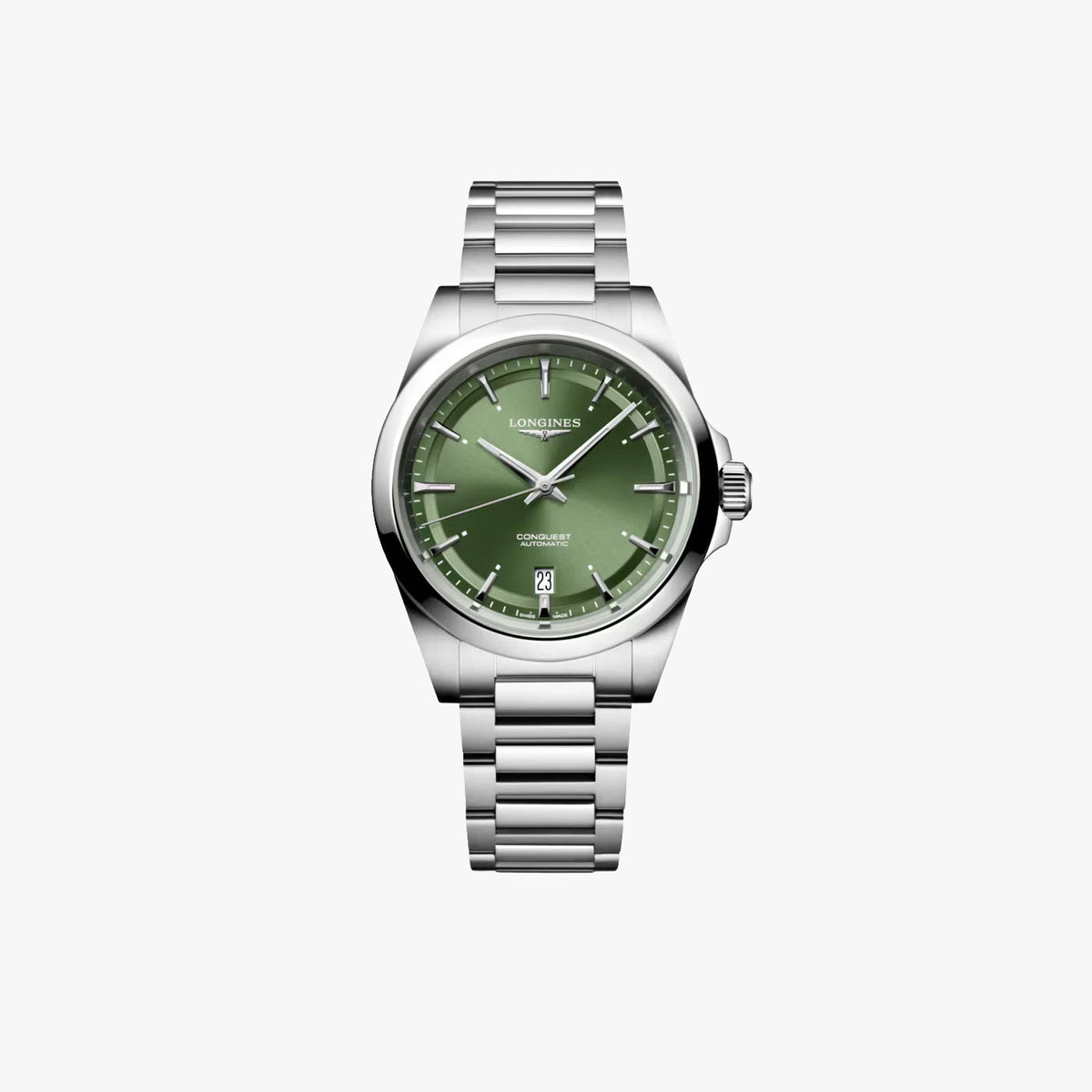 Reloj automático para hombre Longines Conquest esfera verde 38 mm L38304026